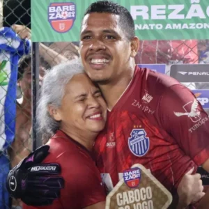 Douglas foi eleito o caboco do jogo - Foto: Lucas Marinhos/São Raimundo EC